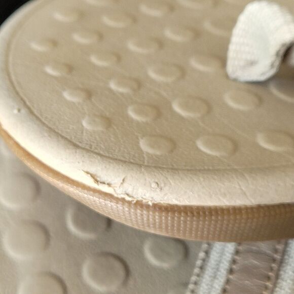 ORTHAHEEL Tide COMFORT Orthotic FLIP FLOP Shoe Plantar Women 10 Tan - Picture 2 of 9